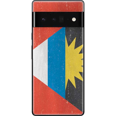 Antigua and Barbuda Flag Distressed Google Pixel 6 Pro Skin